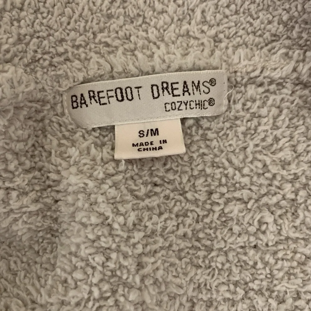Barefoot‎ Dreams CozyChic Taupe Open Front Cardigan Soft Lounge S M